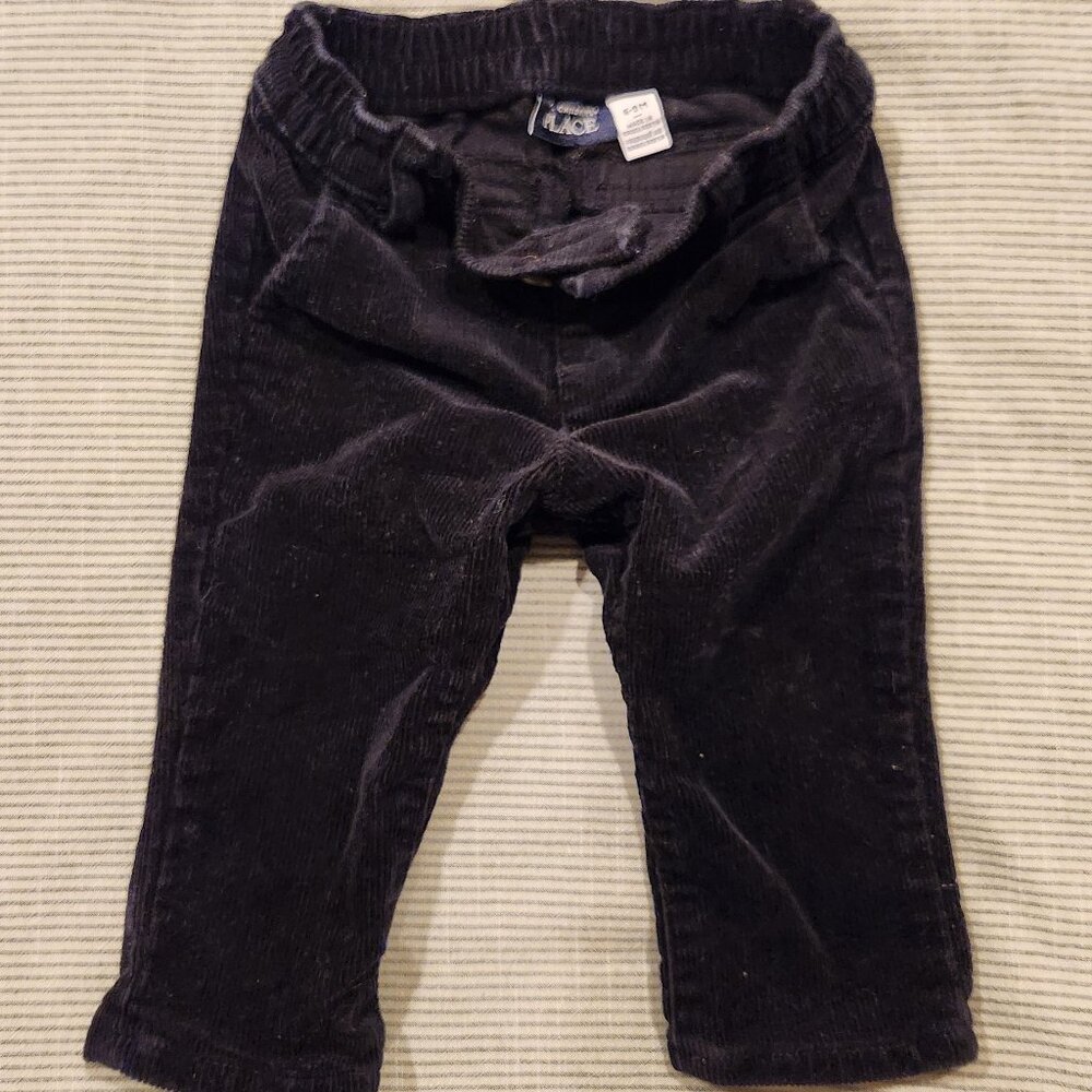 Children's Place black corduroy pants 6-9 months